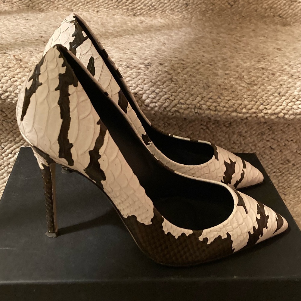 Vero Cuoio by Giuseppe Zanotti Krudelia Caky/Bianco Brown/Ivory Snakeskin